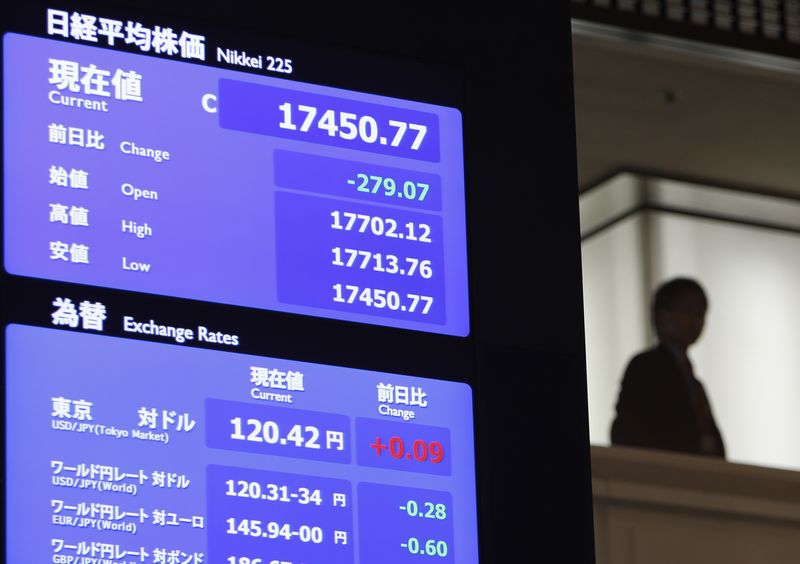 © Reuters. Japão - Ações fecharam o pregão em alta e o Índice Nikkei 225 avançou 1,01%